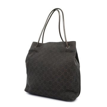 GUCCIAuth  Tote Bag 101341 Women's GG Canvas Brown