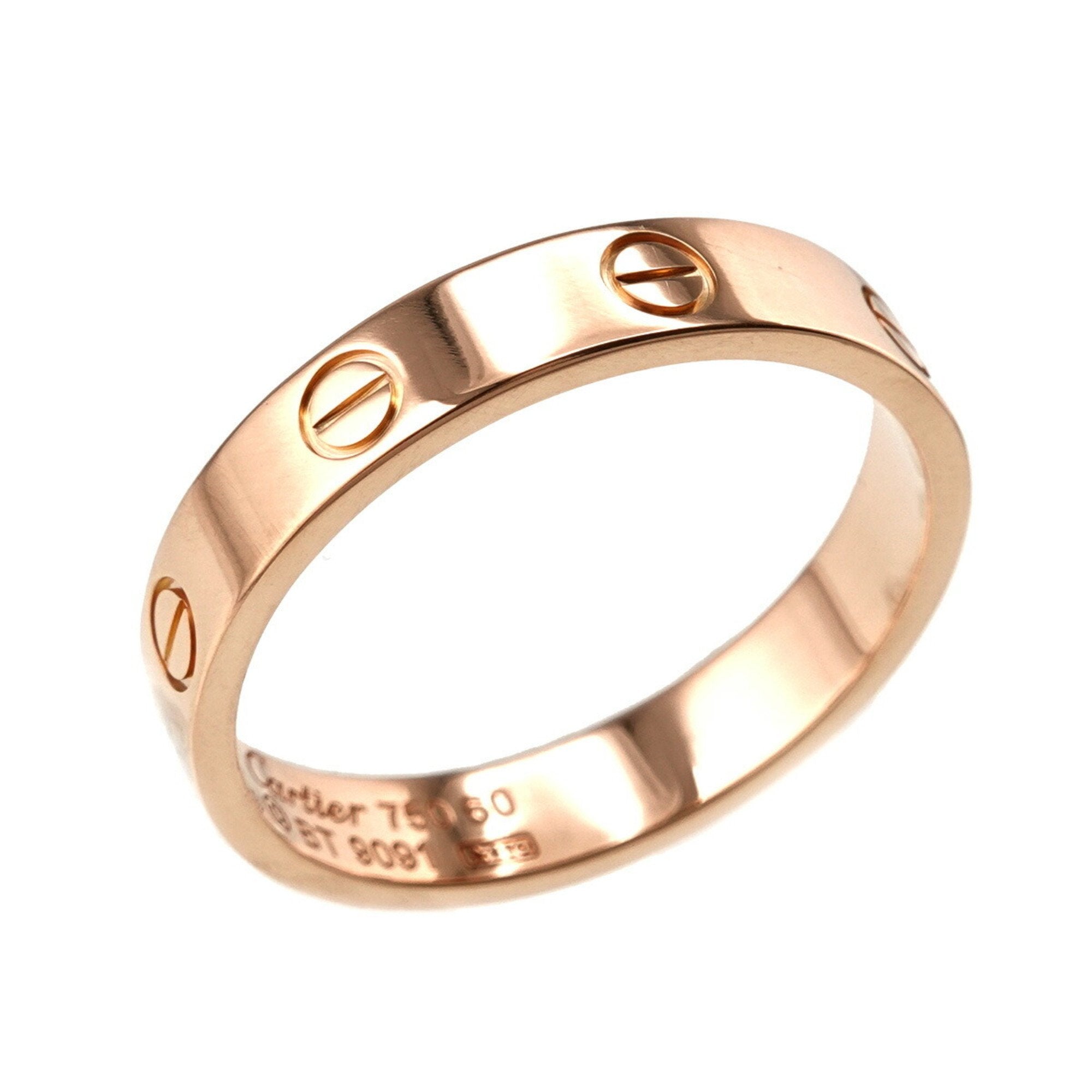 CARTIER mini love 60 ring K18 PG pink gold 750 Mini Love Ring