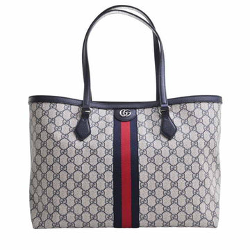 GUCCI Ophidia GG Supreme Medium Tote Bag 631685 Navy PVC