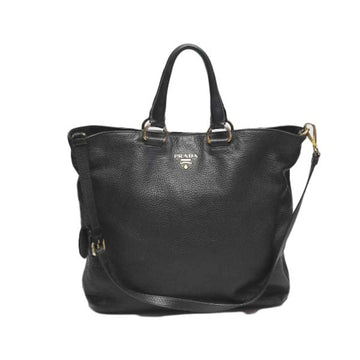 PRADA Crossbody Bag VITELLO PHENIX 2WAY 1BG865 2E8K Black Handbag
