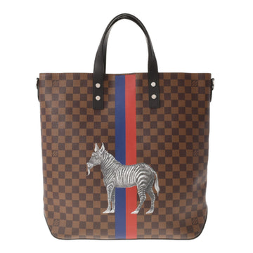 Louis Vuitton Damier Atlas Tote Bag Chapman Brothers Savannah Brown N42702 Men's