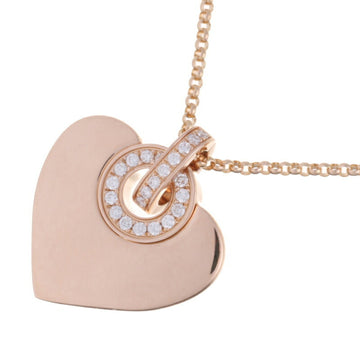 Bvlgari Quore Diamond Women's Necklace CL857313 750 Pink Gold