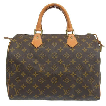 LOUIS VUITTON Monogram Speedy 30 Handbag Mini Boston Bag M41526 Brown Women's