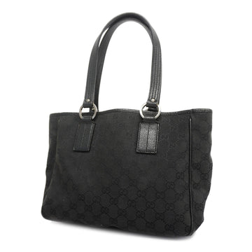 GUCCIAuth  113019 Women's GG Canvas Handbag,Tote Bag Black