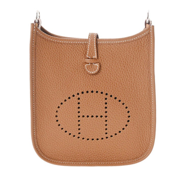 HERMES Evelyn TPM Gold U Engraved [around 2022] Women's Taurillon Clemence Shoulder Bag