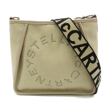STELLA MCCARTNEY Shoulder Bag Beige Pink canvas leather