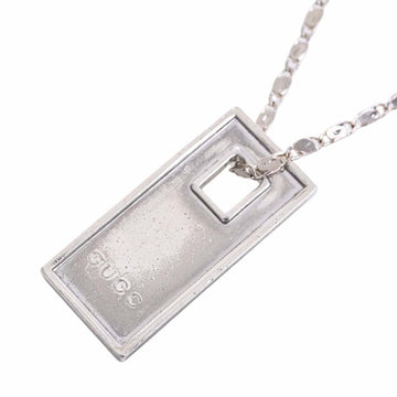GUCCI SV925 plate necklace silver ladies