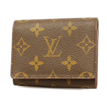 LOUIS VUITTONAuth  Monogram Amberop Cult De Visit M62920 Business Card Case