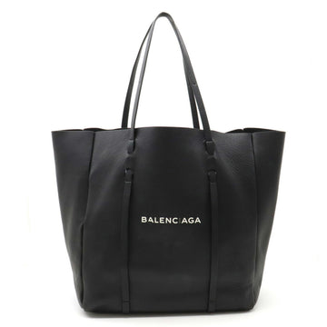 BALENCIAGA Everyday Tote M Bag Shoulder Leather Black White 475201