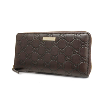 GUCCI[3zb2468] Auth  long wallet  sima 307980 leather brown