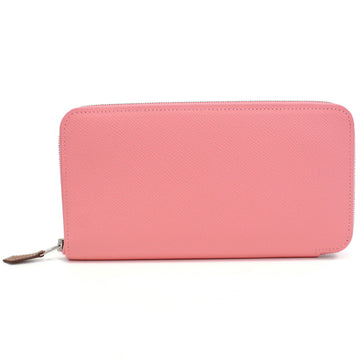 HERMES Azapp L Silk In Long Wallet ROSE CONFITIE Pink Ladies