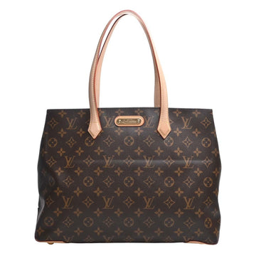 LOUIS VUITTON Monogram Wilshire MM Tote Bag M45644 Brown Women's