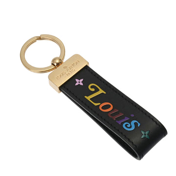 LOUIS VUITTON Porte Claire Dragone New Wave Black/Multicolor M63746 Unisex Leather Keychain