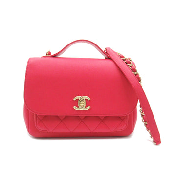 CHANEL Affinity Matelasse ChainShoulder Pink Caviar Skin [Grained Calf]