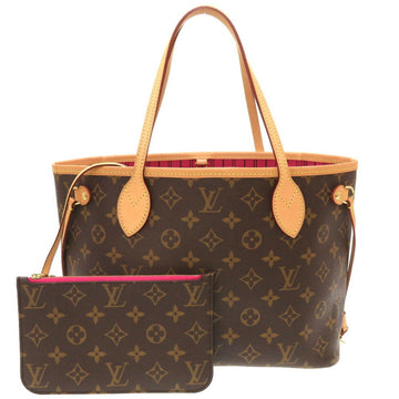 LOUIS VUITTON Monogram Neverfull PM Fuchsia M41001 IC Tag Tote Bag