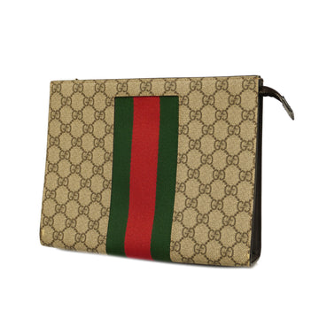 GUCCIAuth  Sherry Line Clutch Bag 475316 Men's GG Supreme,Leather