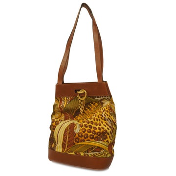SALVATORE FERRAGAMOAuth  Shoulder Bag Women's Leather,Nylon Brown