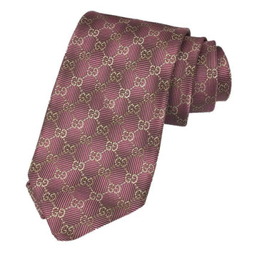 GUCCI necktie silk pink GG pattern men's