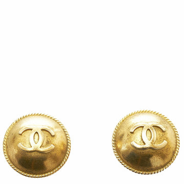 Chanel coco mark earrings gold plated ladies CHANEL