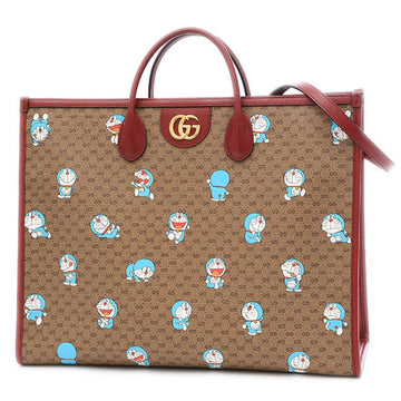Gucci Mini GG Supreme Doraemon Collaboration 2Way Bag Large Tote 653952