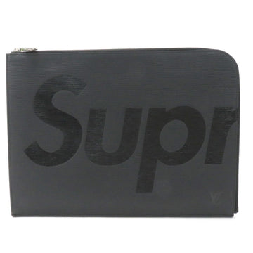 Louis Vuitton Clutch Bag Epi Supreme Pochette Jules GM Black Leather Men's M67754