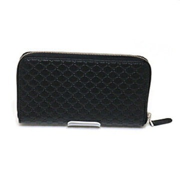 GUCCI Outlet Micro Shima Round Long Wallet 544473 Black