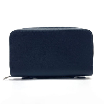 LOUIS VUITTON Zippy XL Long Wallet Taiga  M42098 Men's Navy