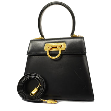 SALVATORE FERRAGAMOAuth  Gancini 2 Way Bag Women's Leather Handbag,Shoulder Bag