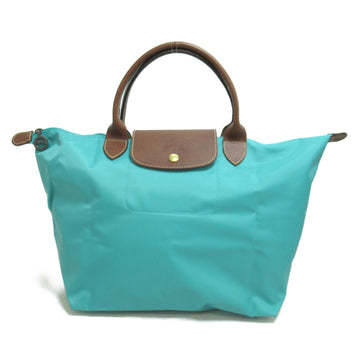 LONGCHAMP Tote Bag Preage Blue Turquoise leather polyamide L1623089P70