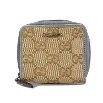 Gucci Coin Case 115255 0416 Women's GG Canvas Coin Purse/coin Case Beige,Gray