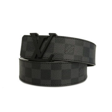 LOUIS VUITTONAuth  Damier Graphite Sunture LV Initial M9808 Men's Standard Belt