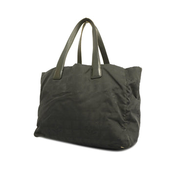 CHANELAuth  New Travel Line Tote Bag Women's Nylon Canvas Tote Bag Black