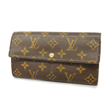 LOUIS VUITTONAuth  Monogram Porto Mone Credit M61725 Long Wallet [bi-fold]