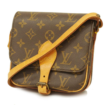 LOUIS VUITTON Shoulder Bag Monogram Mini Cartociere M51254 Brown Ladies