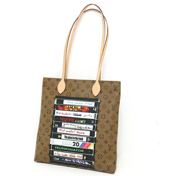 Louis Vuitton Carry It Monogram Reverse Video Print Light Brown / Multicolor M45198 Tote Bag 2020 Thin