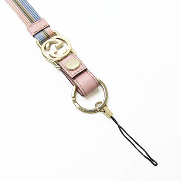 GUCCI Cotton Metal Others Light Blue,Light Pink neck strap