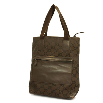 GUCCIAuth  GG Nylon 180450 Women's Tote Bag Brown