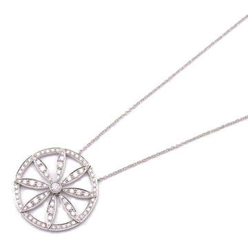 TIFFANY&CO Flower Circle Diamond Necklace Necklace Clear Pt950Platinum Clear