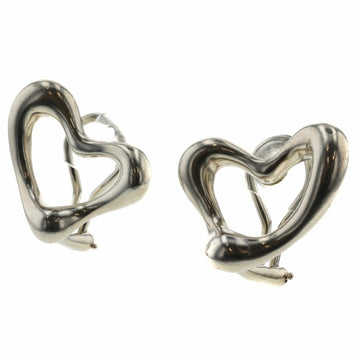 TIFFANY earrings open heart width about 21mm silver 925 ladies &Co.