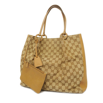 GUCCIAuth  GG Canvas Tote Bag 101920 Women's Beige