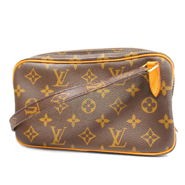 LOUIS VUITTON Shoulder Bag Monogram Pochette Marly Bandouliere M51828 Brown Women's