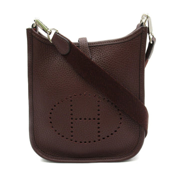 HERMES Evelyn TPM Havane Shoulder Bag Brown Havane Taurillon Clemence leather