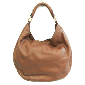 MIU MIU One Shoulder Women's Leather Shoulder Bag,Tote Bag Light Brown