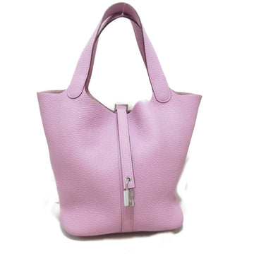 HERMES Picotin Lock MM Tote Bag Pink Pink Taurillon Clemence leather