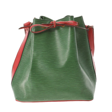 LOUIS VUITTON Epi Petit Noe Bicolor Green / Red M44147 Women's Leather Shoulder Bag