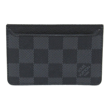 LOUIS VUITTON Neo Porto Cult Card Case Gray Damier graphite PVC coated canvas N62666