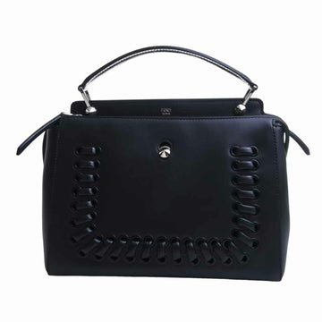 FENDI leather dot com shoulder bag 8BN293 black