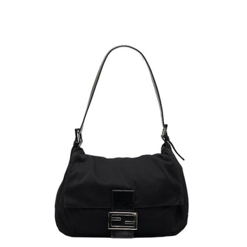 FENDI Mamma Bucket Shoulder Bag 26325 Black Jersey Ladies