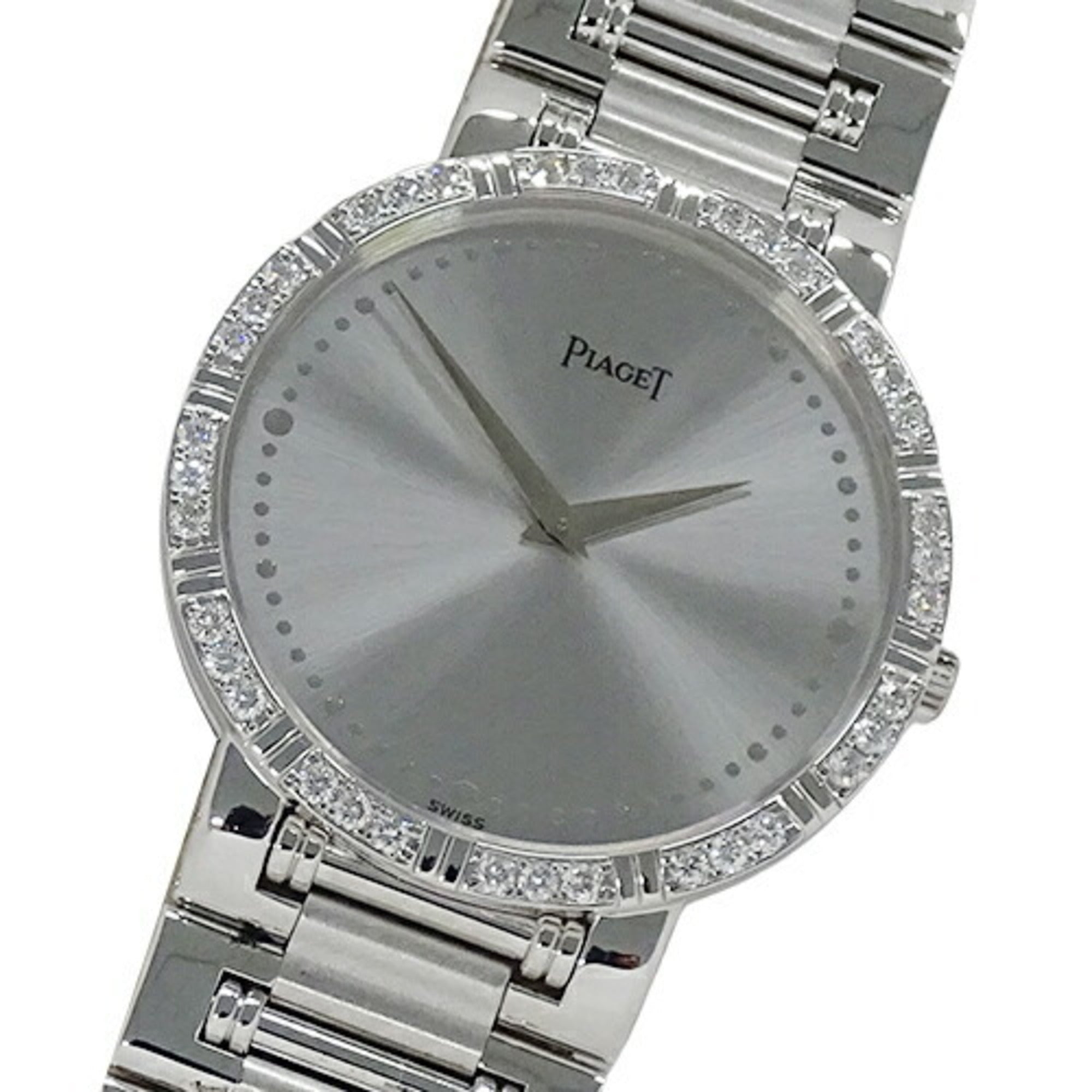 PIAGET Watch Men s Dancer Diamond Quartz 750WG White Gold