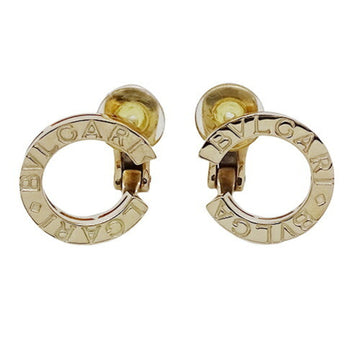 BVLGARI Earrings Women's 750YG Yellow Gold Circle Polished